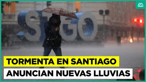 Nuevas lluvias llegarían a Santiago y Valparaíso desde el domingo