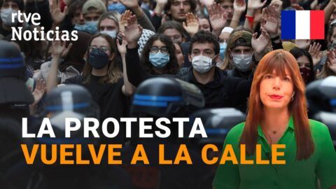 Nuevas protestas estudiantiles en Francia dejan enfrentamientos con la policía