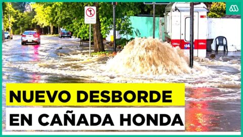 Nuevo desborde en quebrada Honda afecta sectores de Las Condes