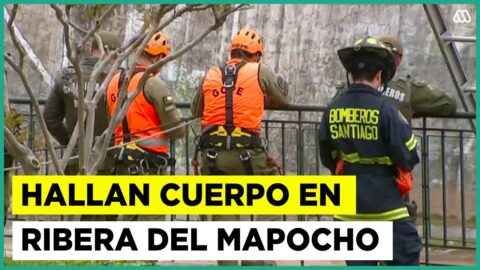 Operativo en Providencia por cuerpo hallado en el Mapocho