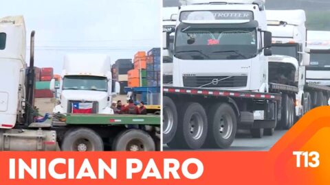 Paro de camioneros bloquea contenedores en puerto de San Antonio