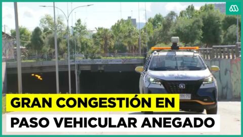 Paso bajo nivel en Blanco Encalada sigue inundado tras temporal