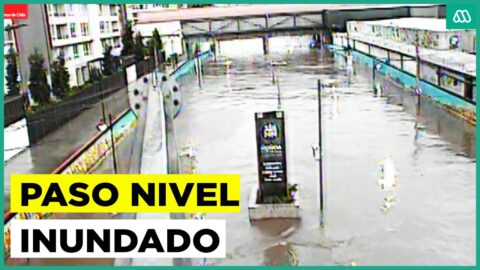 Paso bajo nivel en Ñuble queda inundado tras tormenta