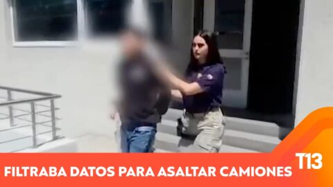 Peoneta entregaba datos para robar camiones