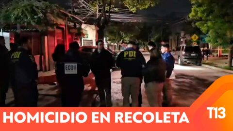 Persona recibe varios balazos en la comuna de Recoleta