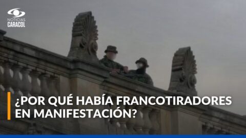 Polémica por francotiradores en el Congreso durante protestas en Bogotá