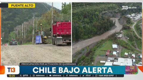 Preocupación en Puente Alto por activación de quebradas