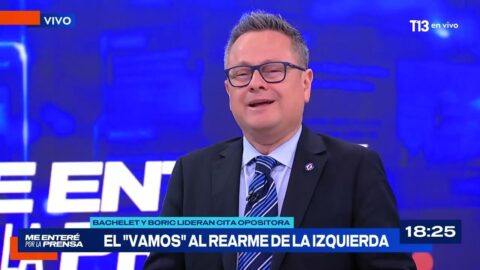 Presidente de la DC, Álvaro Ortiz, habla en entrevista de T13