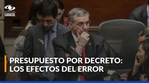 Presupuesto 2027 de Colombia pasará a decreto tras error de trámite