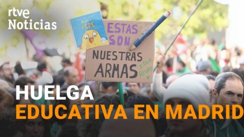 Profesores de Madrid cumplen una semana de huelga indefinida