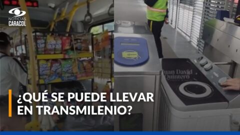 Prohibido llevar lavadoras y otros objetos en TransMilenio