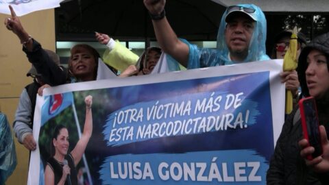 Protestas en Ecuador tras la detención de Luisa González