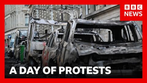 Protestas en Francia dejan disturbios, edificios incendiados y detenidos