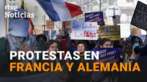 Protestas en Francia y Alemania con fuerte despliegue de seguridad