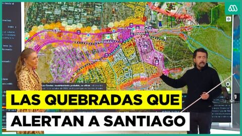 Qué quebradas de Santiago presentan más riesgo de aluvión