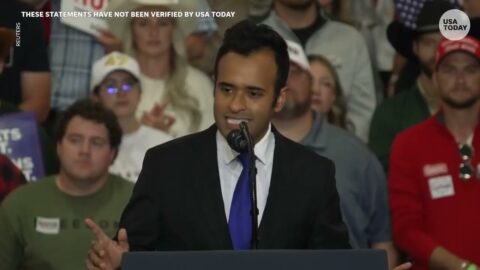 Ramaswamy critica a Amy Acton en mitin de campaña en Ohio