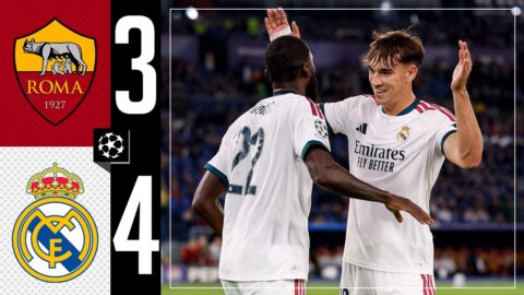 Real Madrid remonta y gana 4-3 a Roma en la Champions