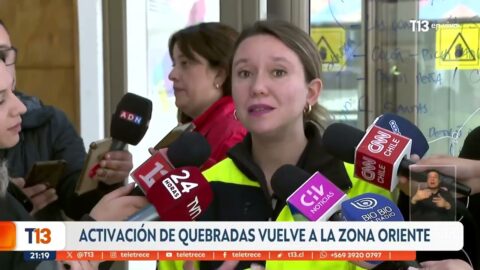 Recuperan zonas afectadas por aluvión en Las Condes y Lo Barnechea