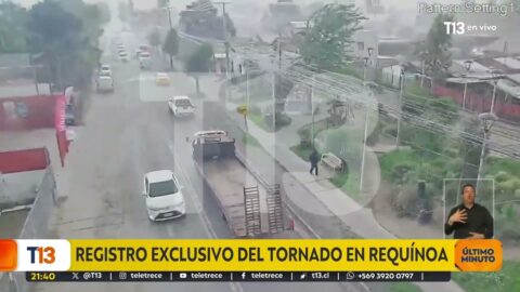 Registran un tornado en Requínoa