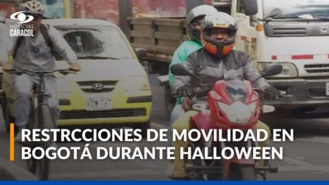 Restricciones a motociclistas en Bogotá durante Halloween