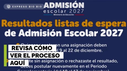 Resultados de listas de espera del SAE 2027 ya están disponibles