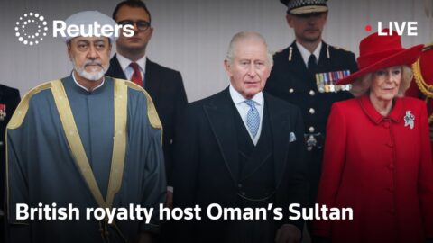 Rey Carlos III y Reina Camila reciben al sultán de Omán en Windsor