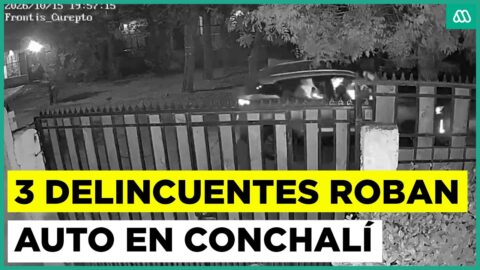 Robo de auto con armas blancas en Conchalí