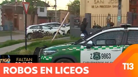 Robo millonario en biblioteca de liceo de Quinta Normal