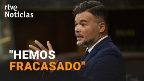 Rufián admite el fracaso de un acuerdo de izquierdas