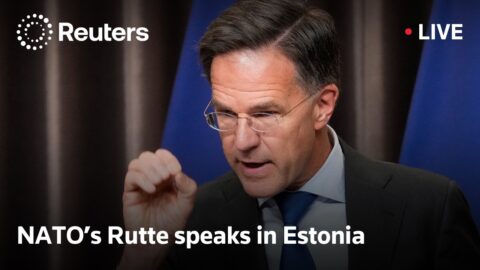 Rutte habla en universidad de Tallin sobre la OTAN