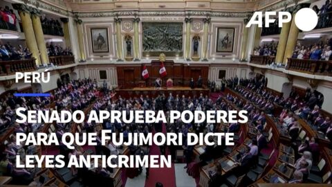 Senado de Perú aprueba que Fujimori legisle contra el crimen
