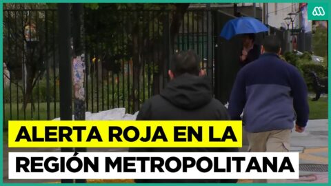 Senapred declara alerta roja en toda la Región Metropolitana