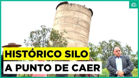 Silo histórico inclinado en San Felipe preocupa por riesgo de derrumbe