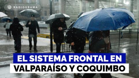 Sistema frontal deja 35 mm de agua en Valparaíso y Coquimbo