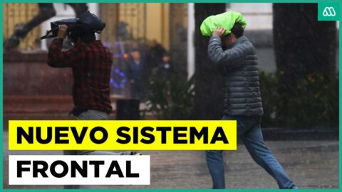 Sistema frontal dejará lluvias intensas en la zona central