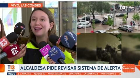 Sistema frontal golpea otra vez a Las Condes