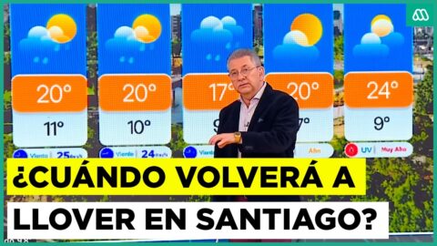 Sistema frontal: se mantienen chubascos débiles en Santiago