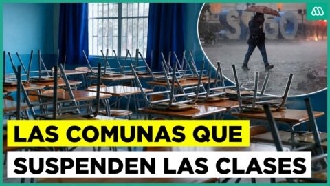 Suspenden clases en Santiago por lluvias: comunas y colegios afectados
