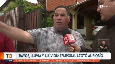 Temporal en Biobío: casi 50 casas afectadas y un aluvión