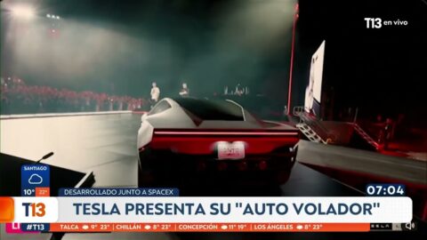 Tesla muestra prototipo de auto volador