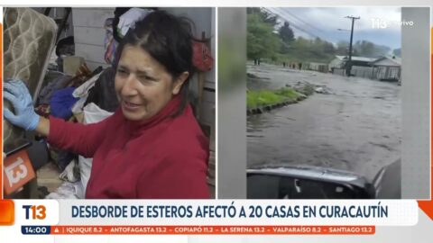 Tormenta e inundaciones dejan 20 casas afectadas en Curacautín