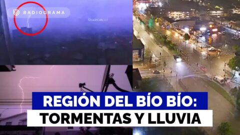 Tormenta eléctrica y lluvias afectan el Gran Concepción