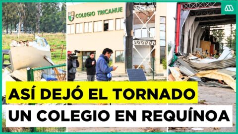 Tornado daña instalaciones del colegio Tricahue en Requínoa