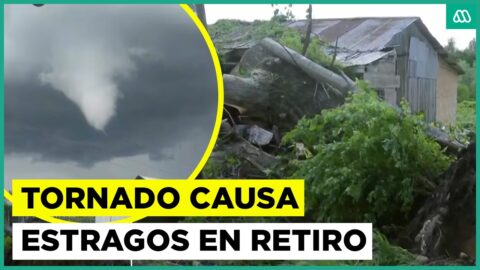 Tornado EF0 en Retiro deja árboles caídos y 10 viviendas dañadas
