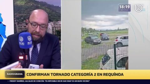 Tornado en Requinoa es confirmado como grado dos