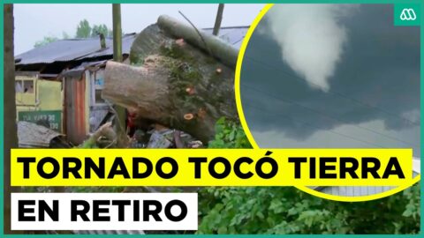 Tornado toca tierra en Retiro y deja daños en Maitenes y Huaso Chileno