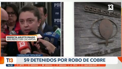 Tras operativo, 59 personas quedan detenidas por robo de cobre