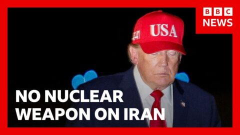 Trump descarta usar armas nucleares en la guerra con Irán