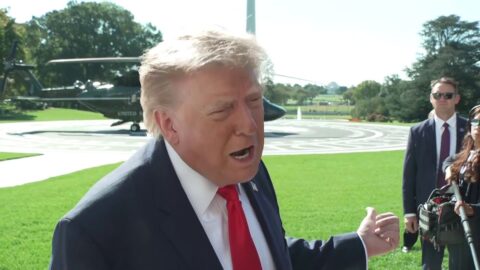 Trump habla con periodistas sobre la guerra con Irán y la elección en Ohio