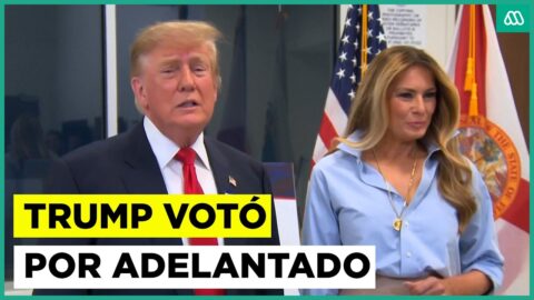 Trump votó por anticipado en Florida y pide votar republicano